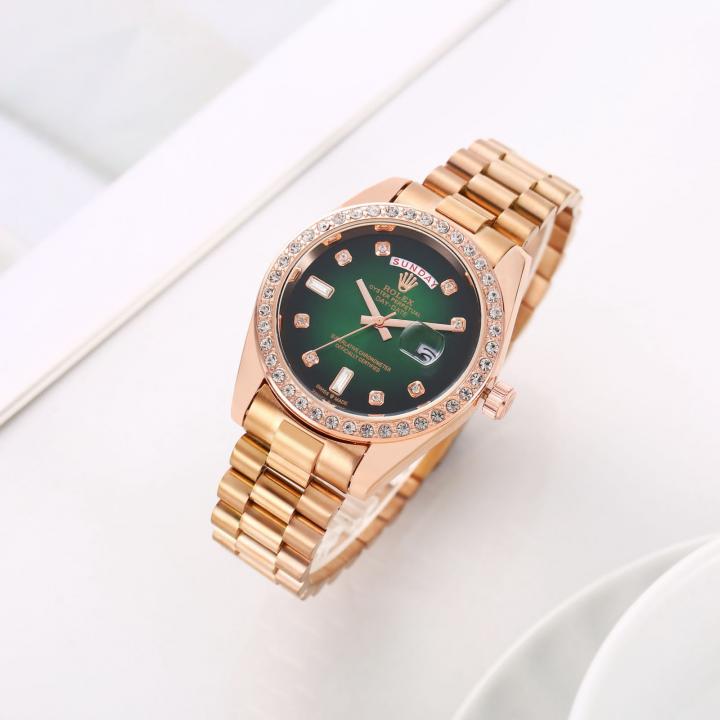 Role_x Oyster Perpetual Day Date Diamond Copper-Green