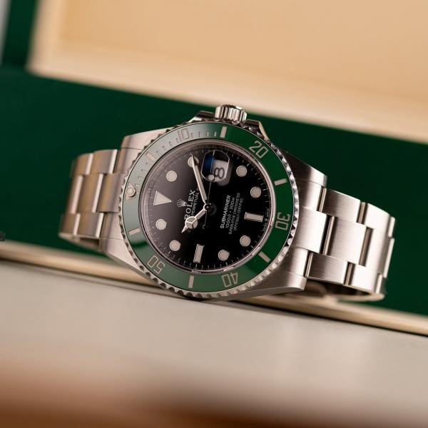 Rolee_x Oyster Perpetual Submarine Green Bazel