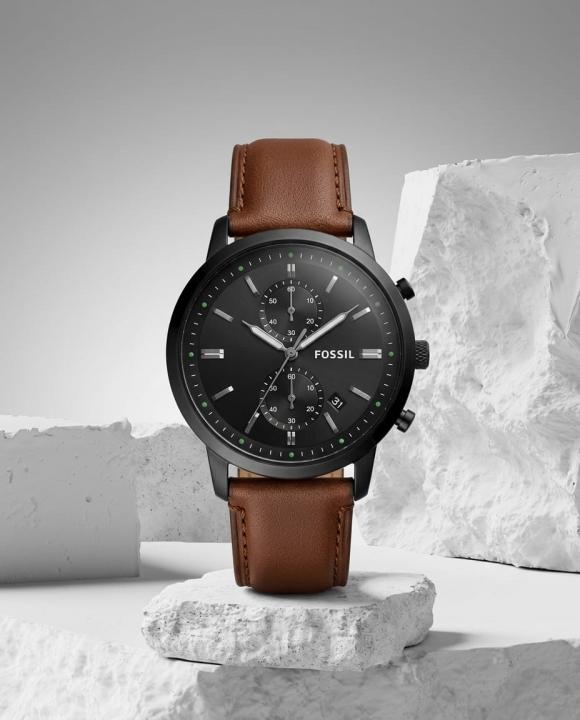 Fossii_l Townsman Chronograph DarkBrown-Black-Black