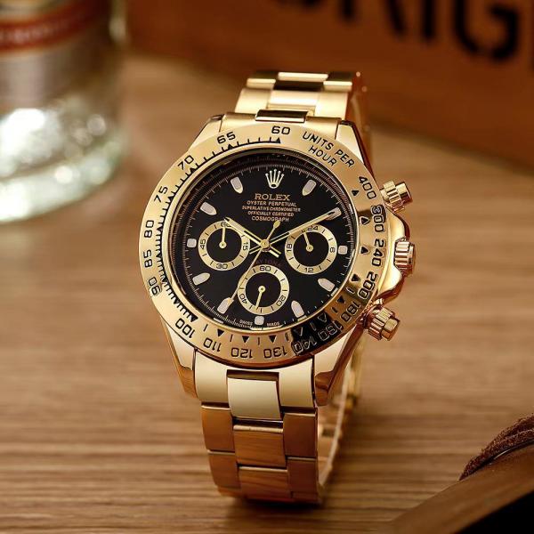 Rolee_x Oyster perpetual Daytona Chosmograph Gold-Black