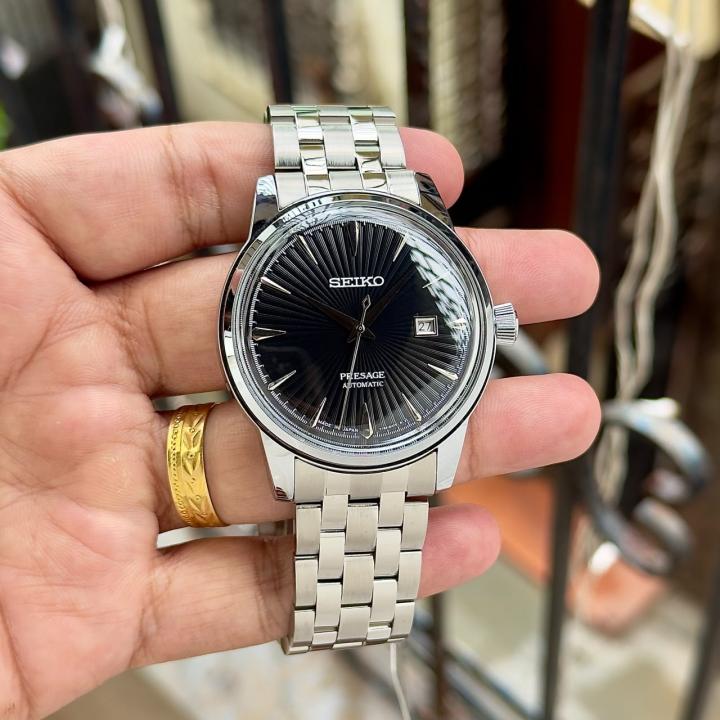 Seikk_o Presage Cocktail Time Mockingbird silver Black