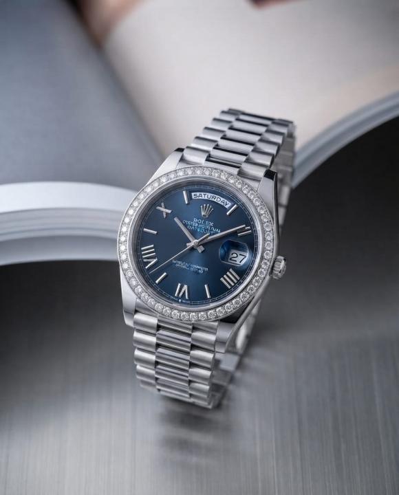 Rolee_x Oyster Perpetual Day Date Diamond 40 Battery