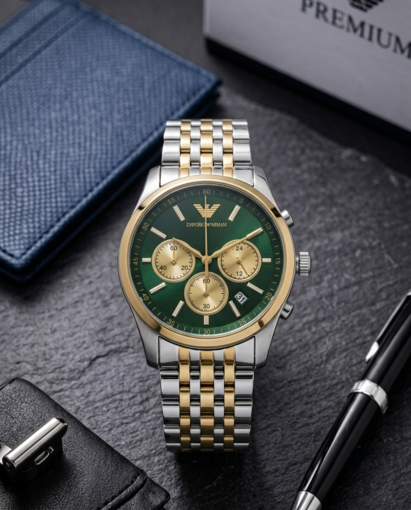 Emporio Armann_i AR11581 Chronograph 2Ton-Gold-Green