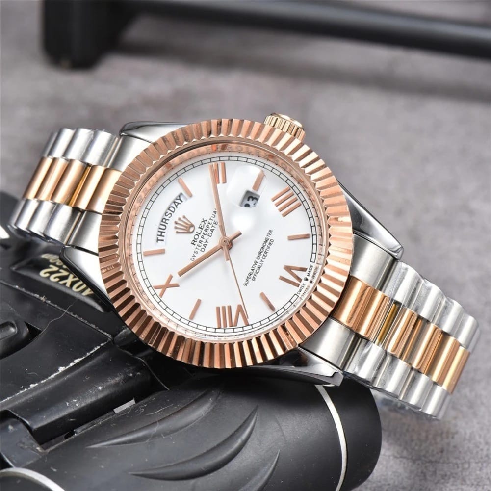 Role_x Oyster Perpetual Day Date 40 Battery 2Ton-Copper-White
