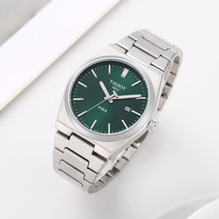 Tissoo_t 1853 Prx Silver-Green Plain