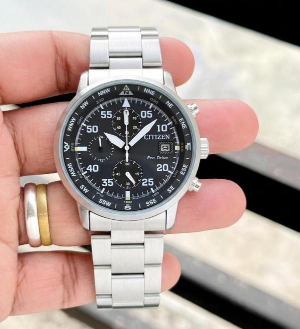 Citizen Mens Eco-Drive Aviator Chronograph