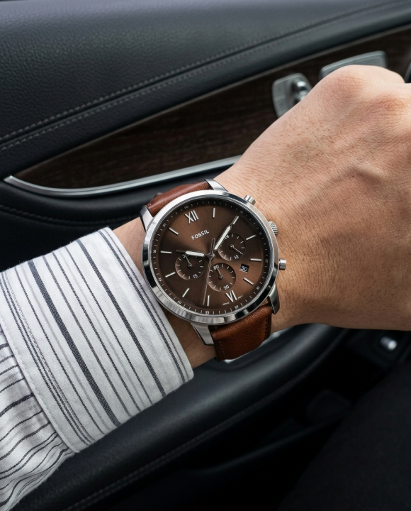 Fossi_l Neutro Chronograph DarkBrown-Silver-Brown