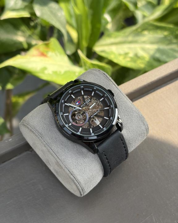 Tommy Hilfige_r Automatic Leather Full-Black
