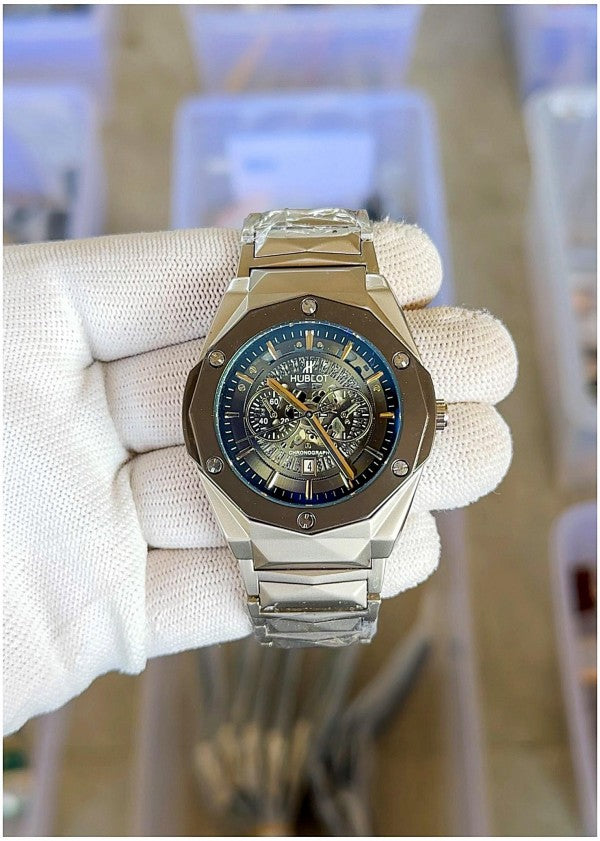Hublo_t Big Bang Calendar Silver Black - J46