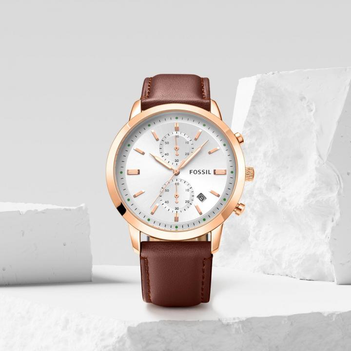 Fossii_l Townsman Chronograph DarkBrown-Copper-White