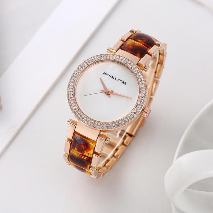 Michael kor_s parker pave White Dial
