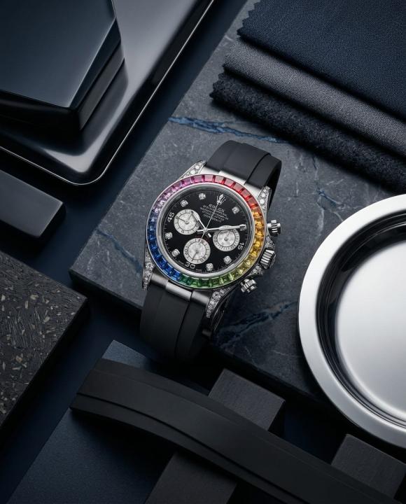 Role_x Oyster Perpetual Rainbow Silver