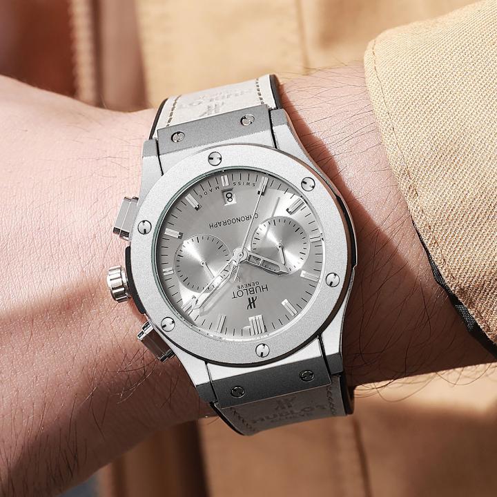 Hublot Big Bang Classic Grey Dial Leather Belt