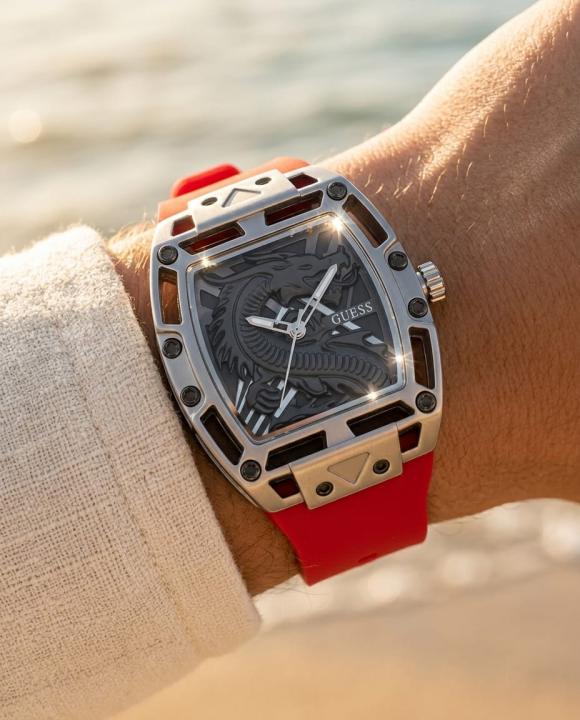 Guess Trend Legend Dragon Red Silver