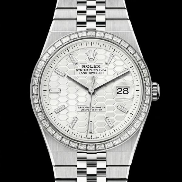 Role_x Oyster Perpetual Land Dweller Diamond Bazel