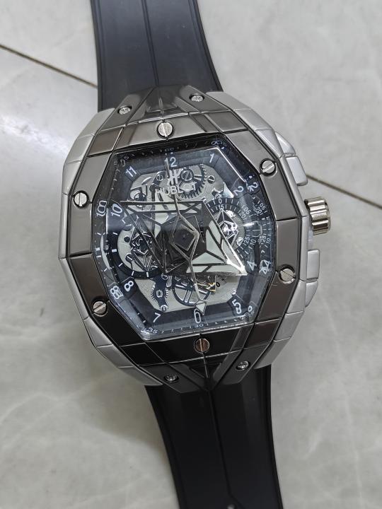 Hublot Spirit of Big Bang Sang Bleu Black-Silver-Black