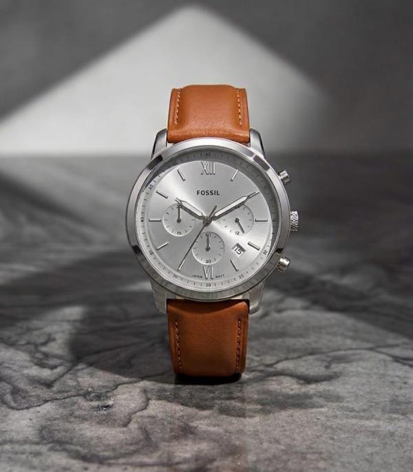 Fossi_l Neutro Chronograph LightBrown-White