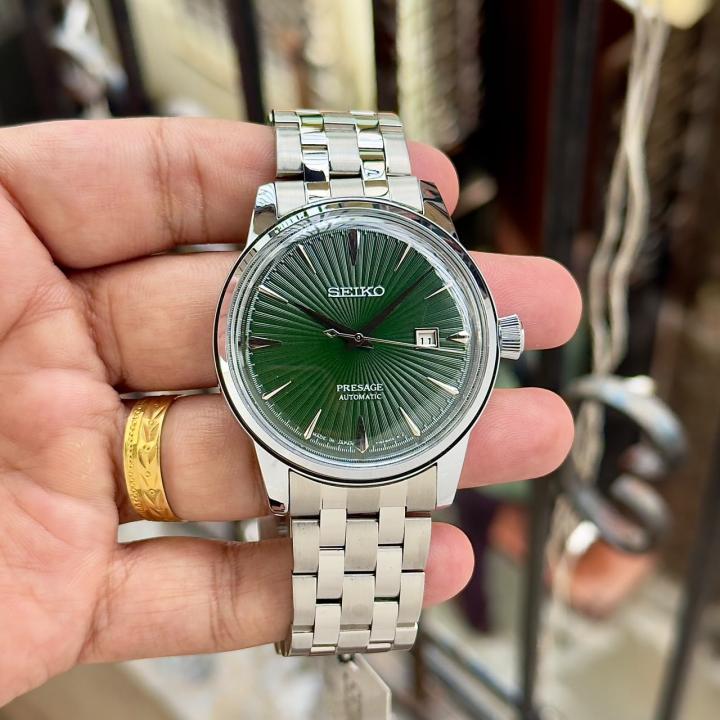 Seikk_o Presage Cocktail Time Mockingbird silver green
