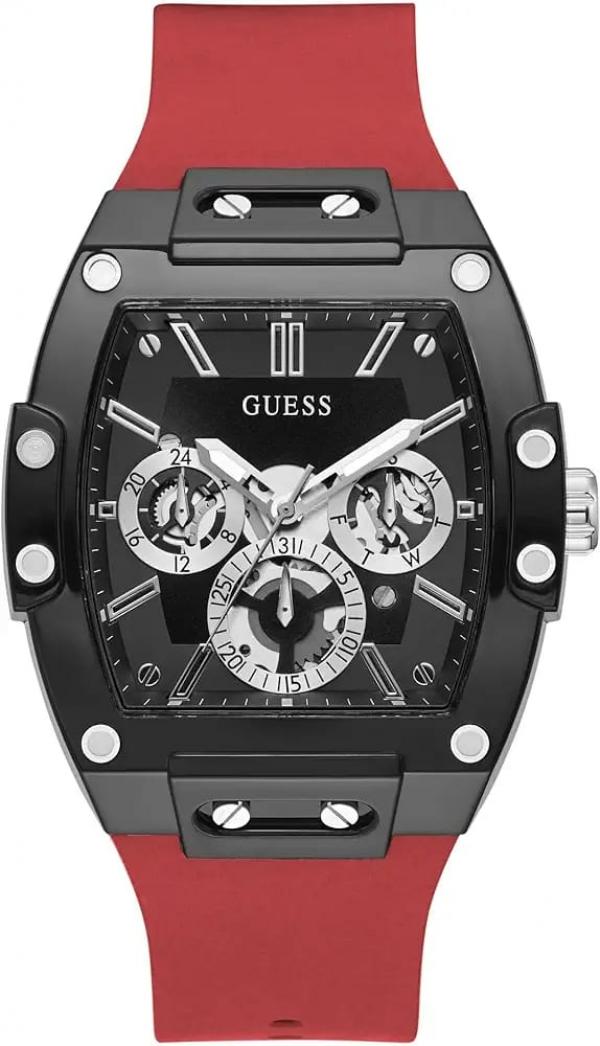 Guess Rectangle Chronograph Red-Black