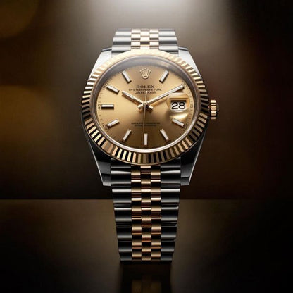 Rolee_x Oyster Perpetual Date Just 2Ton Gold Yellow