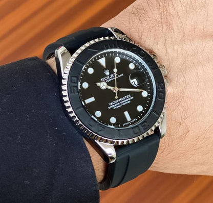 Rolee_x Oyster Perpetual Yac aster Battery Silver