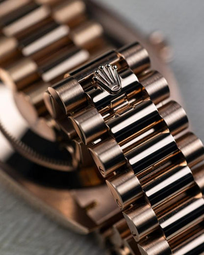 Rolee_x Oyster Perpetual Day Date Diamond Cooper Brown 40 Battery