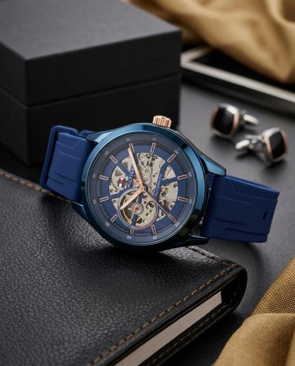 Tommy Hilfige_r Automatic Silicon Blue