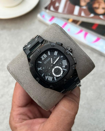 Guess Square Chronograph Black-White