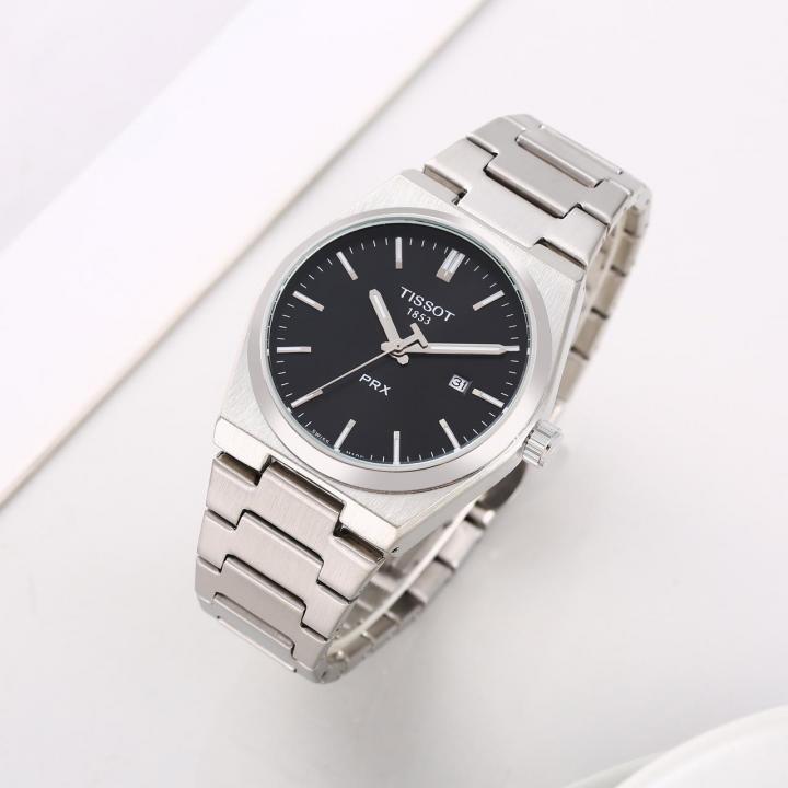 Tissoo_t 1853 Prx Silver-Black Plain