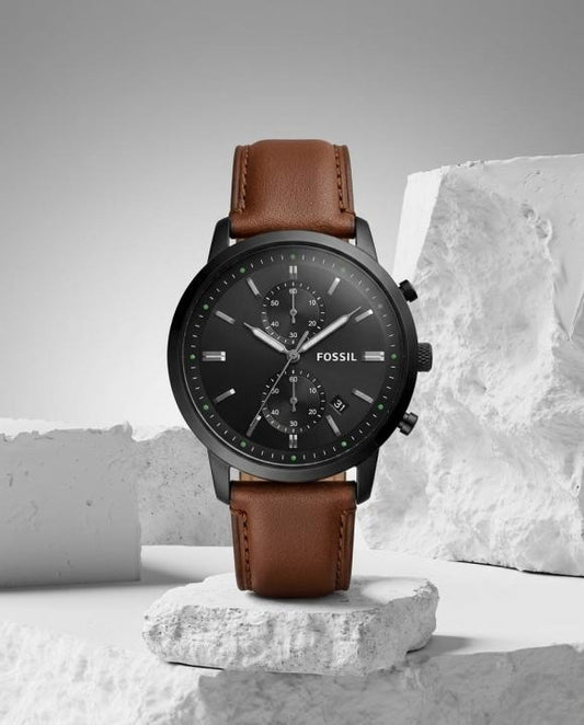 Fossi_l Townsman Chronograph DarkBrown-Black-Black
