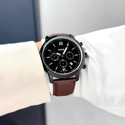 Fossi_l Neutro Chronograph DarkBrown-Black