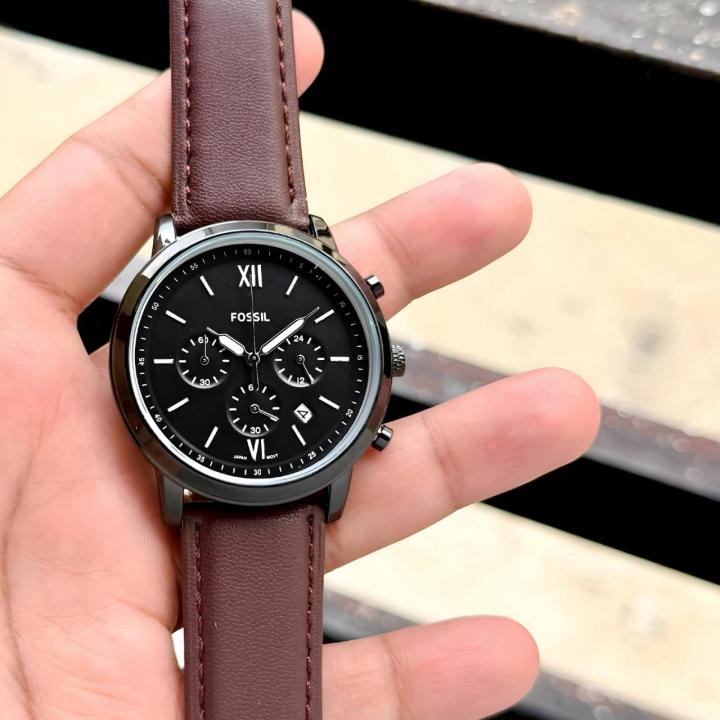 Fossi_l Neutro Chronograph DarkBrown-Black