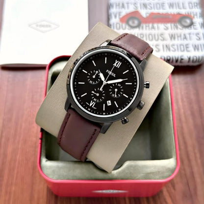 Fossi_l Neutro Chronograph DarkBrown-Black