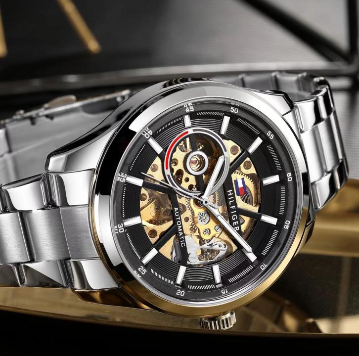 Tommy Hilfige_r Automatic Silver-Black