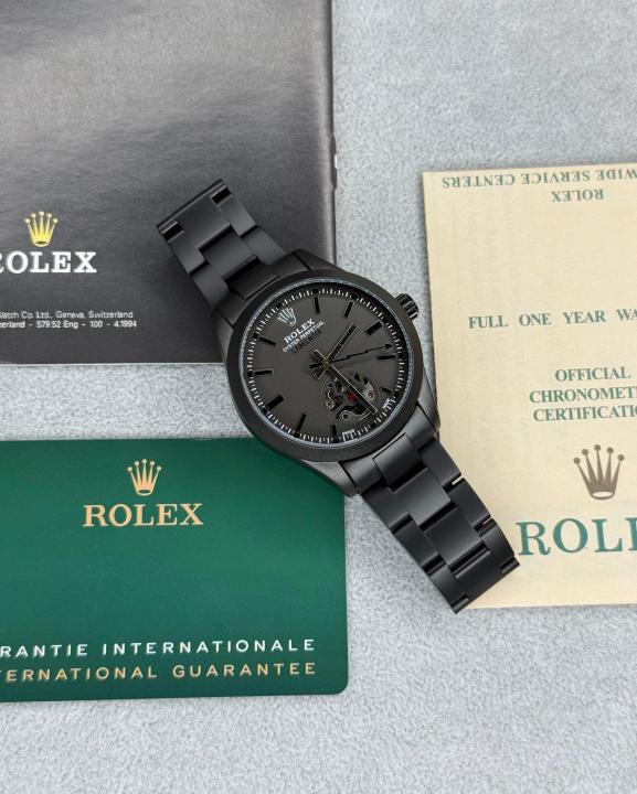 Role_x Oyster Perpetual Label Noir Automatic Black-Grey