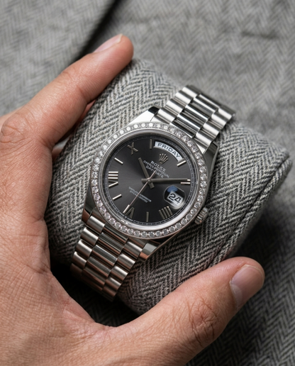 Rolee_x Oyster perpetual Day Date Diamond