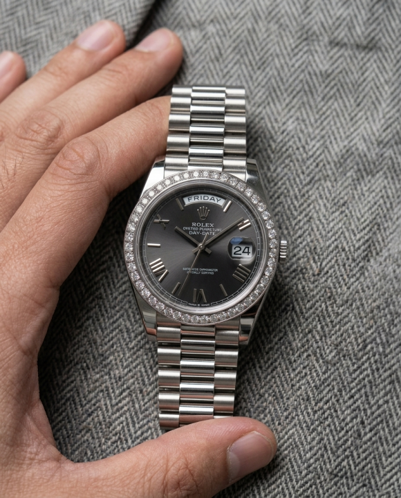 Rolee_x Oyster perpetual Day Date Diamond