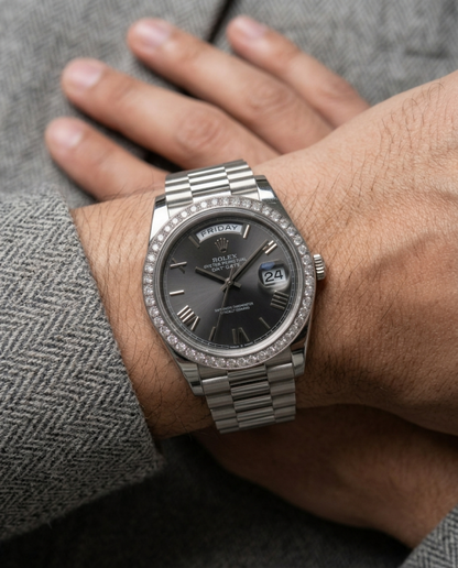 Rolee_x Oyster perpetual Day Date Diamond