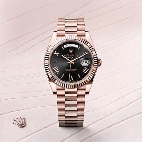 Rolee_x Oyster Perpetual Day Date 40 Battery Copper-Black