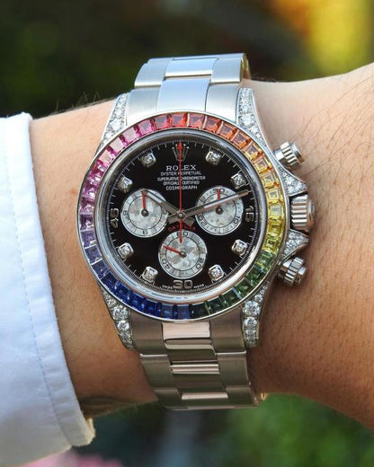 Role_x Oyster Perpetual Rainbow Silver