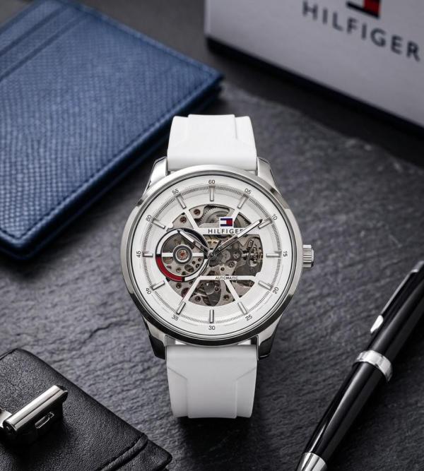 Tommmy Hilfige_r Automatic Silicon White Silver White