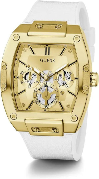 Guess Rectangle Chronograph Black-Full Gold