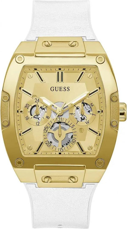 Guess Rectangle Chronograph Black-Full Gold