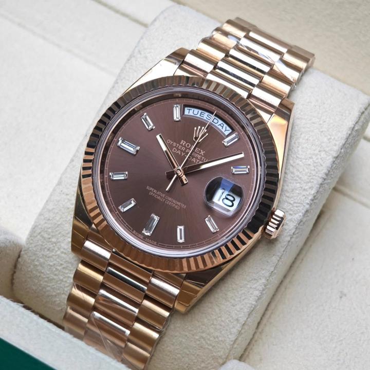 Role_x Oyster Perpetual Day Date 40 Battery Copper-Brown
