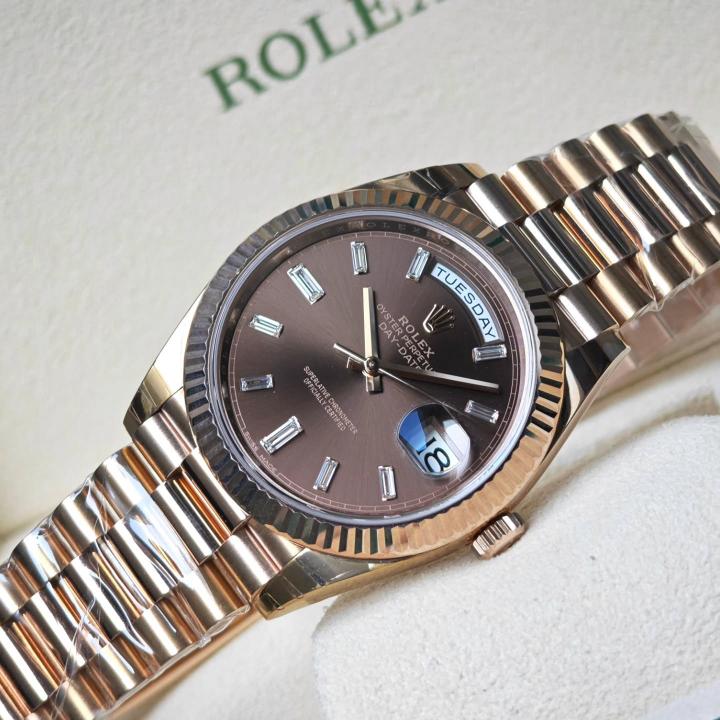Role_x Oyster Perpetual Day Date 40 Battery Copper-Brown