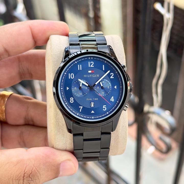 Tommy Hilfigee_r Dual Time Black Blue
