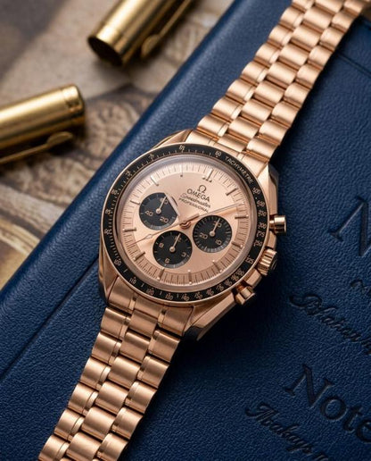 Omegg_a Speedmaster Professional Moonwatch Copper-Pink
