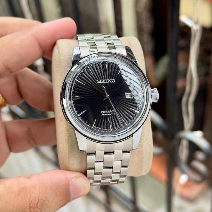 Seikk_o Presage Cocktail Time Mockingbird silver Black