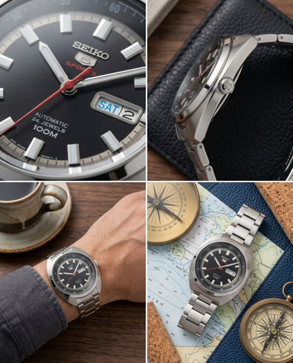 Seiko 5 Sports Turtle Black