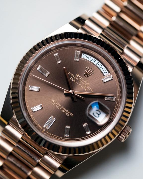 Rolee_x Oyster Perpetual Day Date 40 Battery Copper-Brown